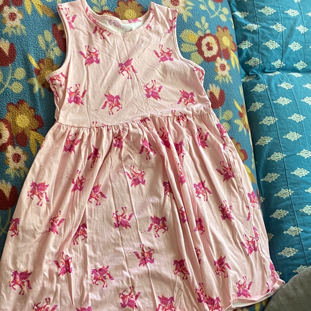 Wonder Nation Pink Patterned Kids Dress